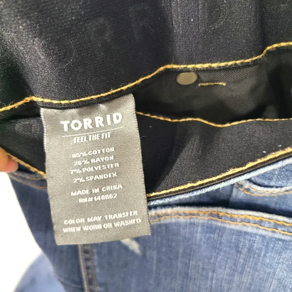 Torrid Women's Size 18R Bombshell Skinny Blue Jeans Pants Casual Street Wear - Picture 8 of 8